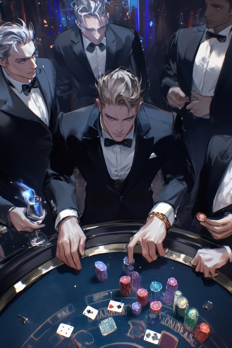 Hasil putaran ditampilkan secara real-time Layar hasil Three Card Poker